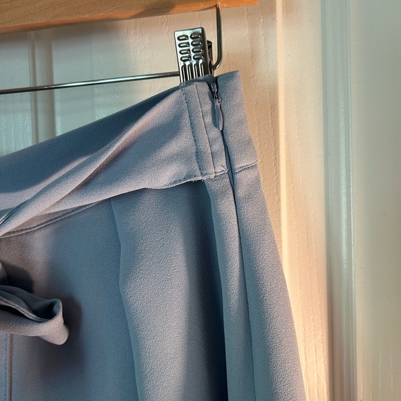 NWOT Zara Dusty Blue High Waisted Shorts Size Large - Picture 6 of 10